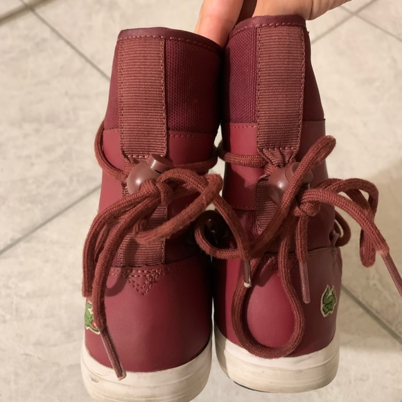 LACOSTE Frost waterproof leather lace women boots - Picture 3 of 6